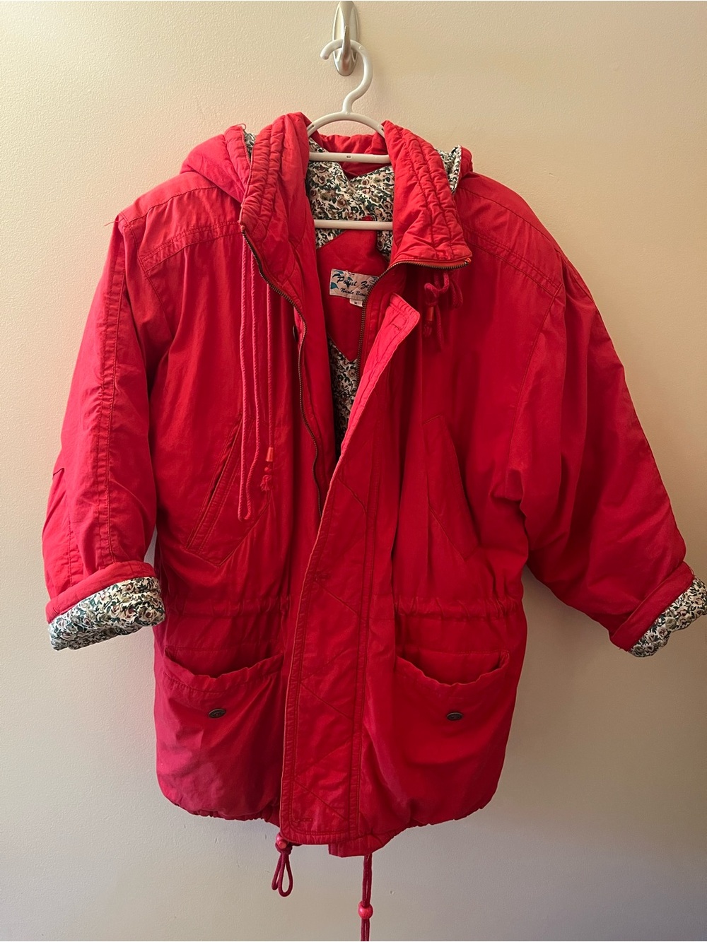 VTG Point Zero Red Hooded Jacket